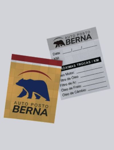 Adesivo de troca de óleo