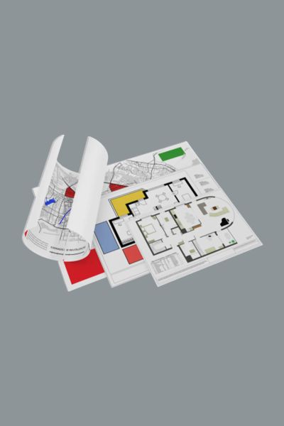 Impressão de plantas